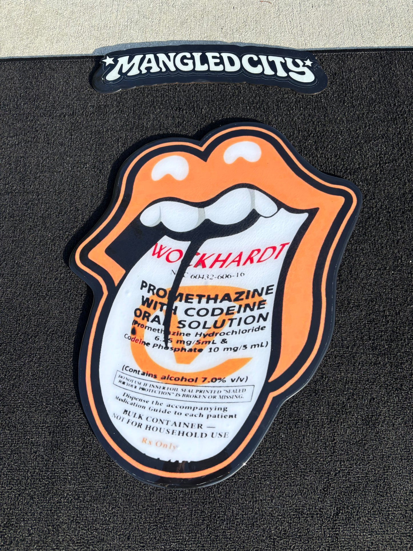 ROLLING STONES / RX INSPIRED WALL ART (1.5'x2')