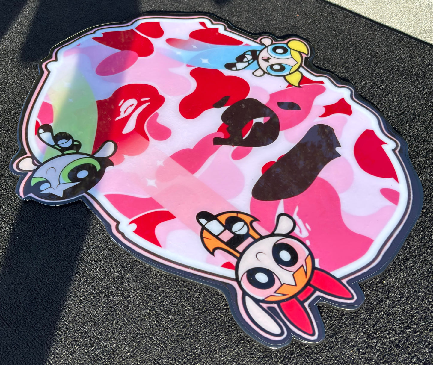 POWER PUFF GIRLS / BAPE INSPIRED WALL ART (2.5'x2')