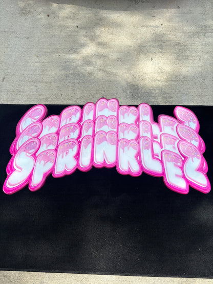 SPRINKLEZ INSPIRED WALL ART (3'x1.5')