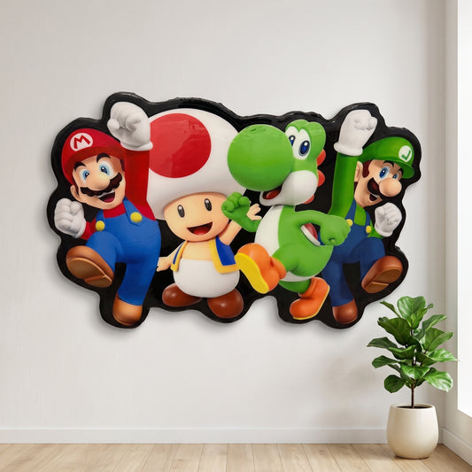 MARIO INSPIRED WALL ART (1.5'x1')