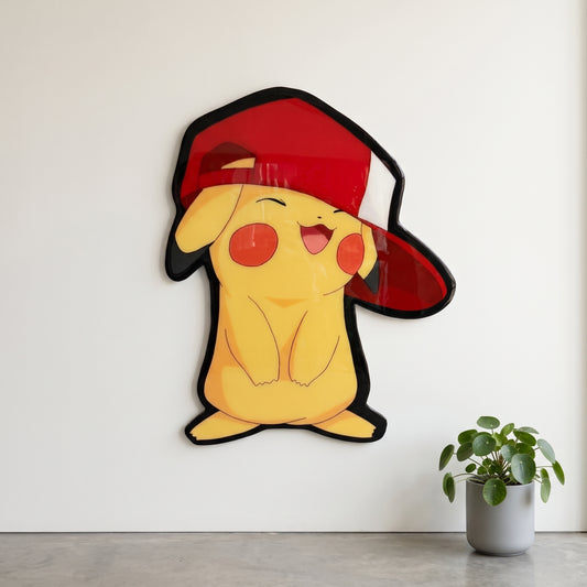 PIKACHU INSPIRED WALL ART (2'x3')