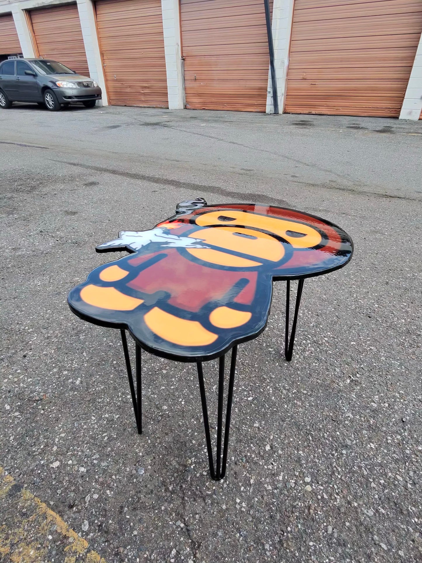 SMOKING BABY MILO STYLE EPOXY WALL ART / TABLE (30"x24") - HOOP READY