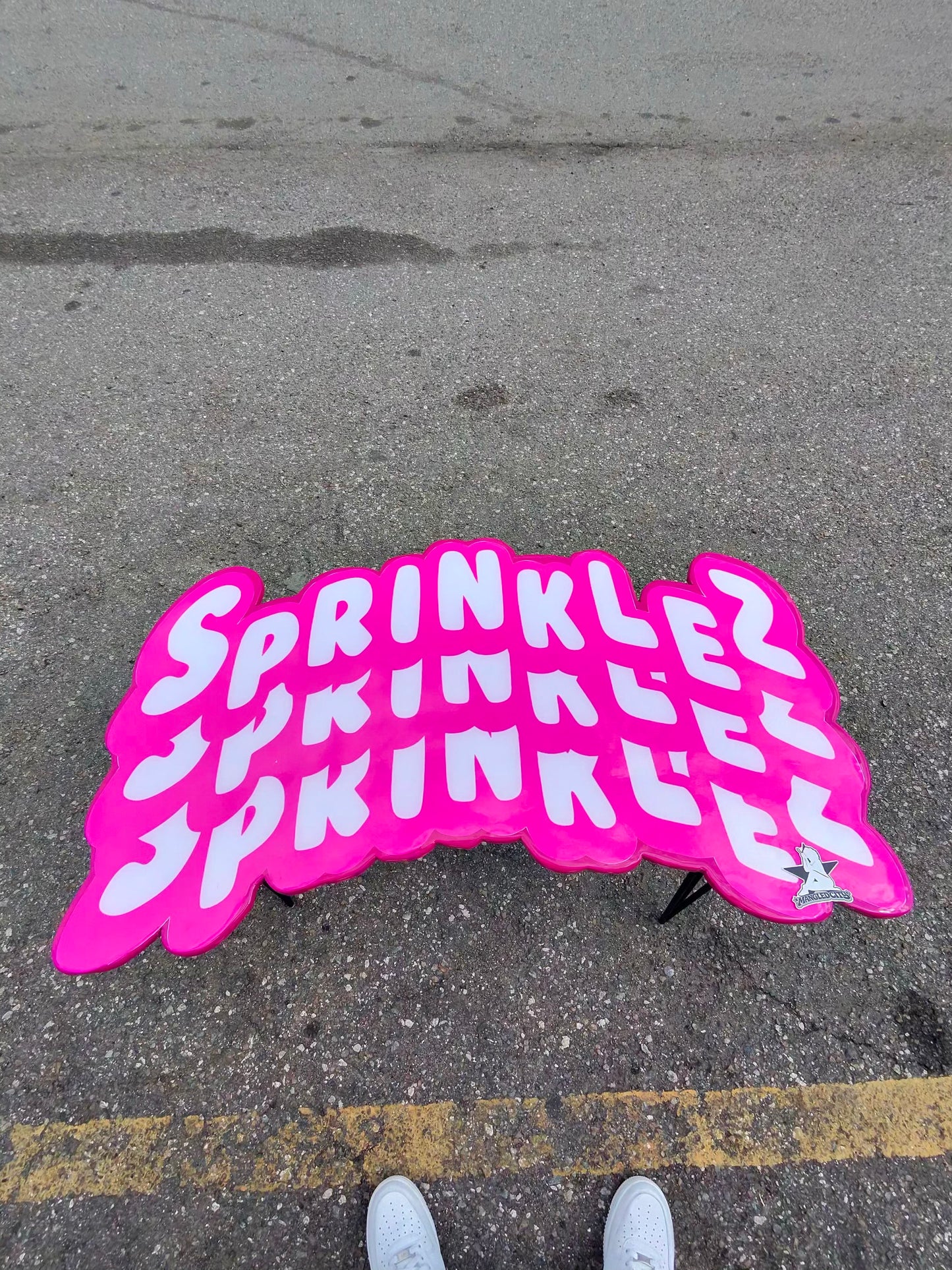 SPRINKLEZ STYLE EPOXY ART TABLE / WALL ART (22"x40")